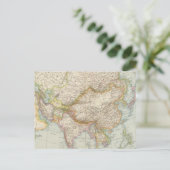 Postale Asien - Carte de l'Asie (Debout devant)