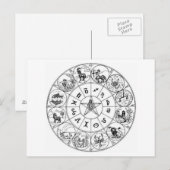 Postale Astrologie/Divination Vintage carte postale-3 (Devant / Derrière)