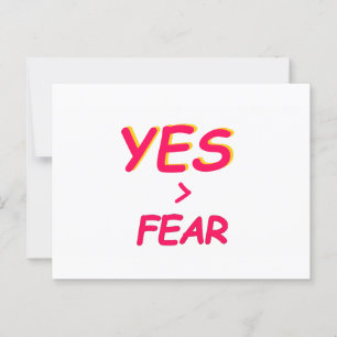 Postale Aucune carte blanche de peur