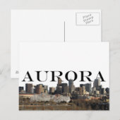 Postale Aurora CO Skyline avec Aurora dans la carte postal (Devant / Derrière)