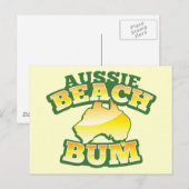 Postale Aussie Beach Bum ! avec carte australienne (Devant / Derrière)