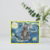 Postale Australie Koala dans Starry Night Spock carte post (Debout devant)