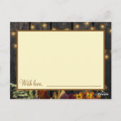 Postale Automne automne rustique 80 ans carte mémoire (Dos)