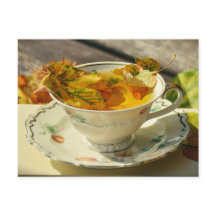 Automne Feuilles Anglais Thé Automne Cottage Carte