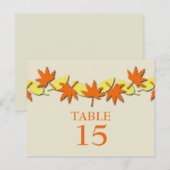 Postale Automne Quitte la table de bordure Carte postale,  (Devant / Derrière)