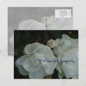 Postale Avec sincères condoléances - Carte de condoléances (Devant / Derrière)