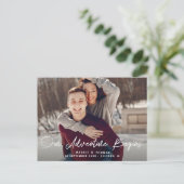 Postale AVENTURE COMMENCE | enregistrer la date carte post (Debout devant)