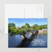 Postale Aventures pour n'importe qui Pont des Fleurs carte (Devant / Derrière)