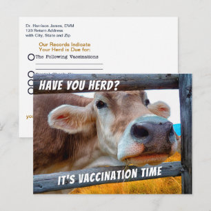 Postale Avez-vous fait vacciner votre troupeau ? Carte de 