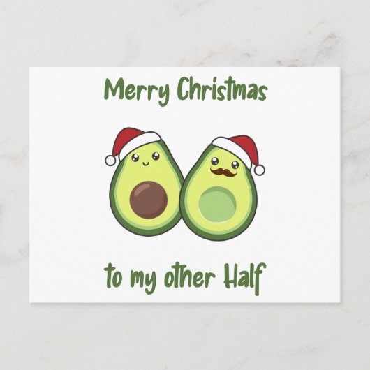Postale Avocado Christmas Lights Funky Avocados Carte Post (Devant)