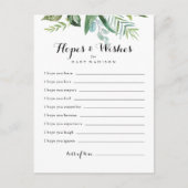 Postale Baby shower verdoyant Classy Carte d'Espoirs et de (Devant)