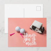 Postale Balle de golf pour la petite golfeuse Carte de rem (Devant / Derrière)