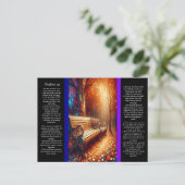 Postale Banc de parc avec psaumes chapitre 91 Carte postal (Debout devant)