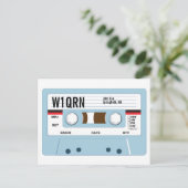 Postale Bande de la carte QSL bleu (Debout devant)