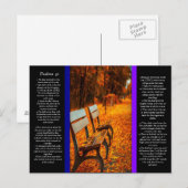 Postale Banquettes de parc avec psaumes chapitre 91 Carte  (Devant / Derrière)
