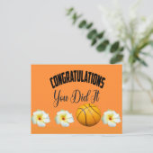 Postale Basketball Félicitations vous l'avez fait Carte (Debout devant)