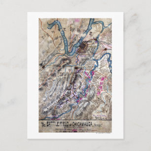 Postale Bataille de Chickamauga - Carte panoramique de la