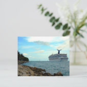 Postale ~Bateau de croisière~ CARTE POSTALE, PERSONNALISER (Debout devant)