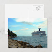 Postale ~Bateau de croisière~ CARTE POSTALE, PERSONNALISER (Devant / Derrière)
