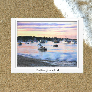 Postale Bateaux De Homard À Twilight Cape Cod Carte Postal