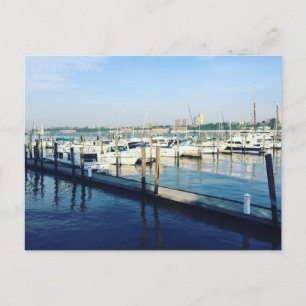 Postale Bateaux sur le Hudson NYC New York Photo Carte pos