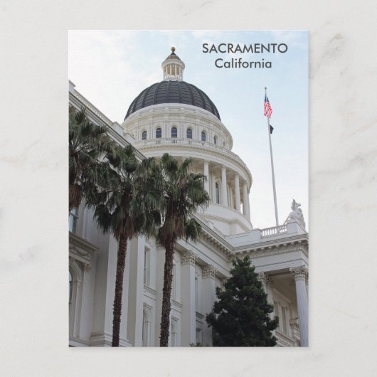 Postale Bâtiment du Capitole de Sacramento sur carte posta (Devant)