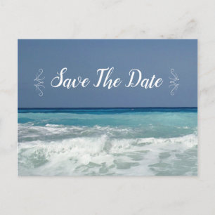 Postale Beach Destination Modern Enregistrer la date Carte