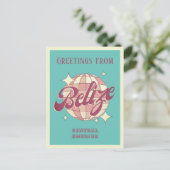 Postale Belize Amérique centrale vacances Retro Carte post (Debout devant)