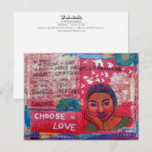 Postale bell hooks inspiration Choisir d'aimer carte posta (Devant / Derrière)