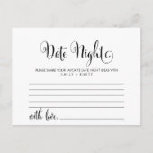 Postale Belle Calligraphie Sud Date Carte Idée Nuit (Devant)