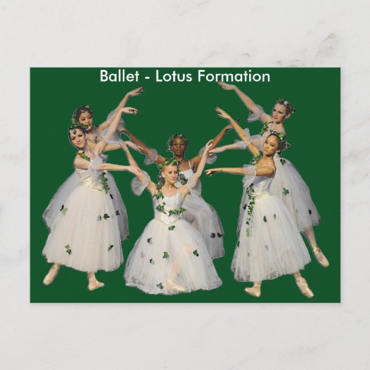 Postale Belle carte de formation Ballet Lotus (Devant)