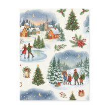 Belle carte de Noël avec motif de Noël