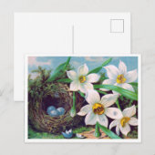 Postale Belle carte de Pâques vintage (Devant / Derrière)