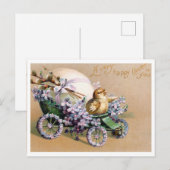 Postale Belle carte de Pâques vintage (Devant / Derrière)