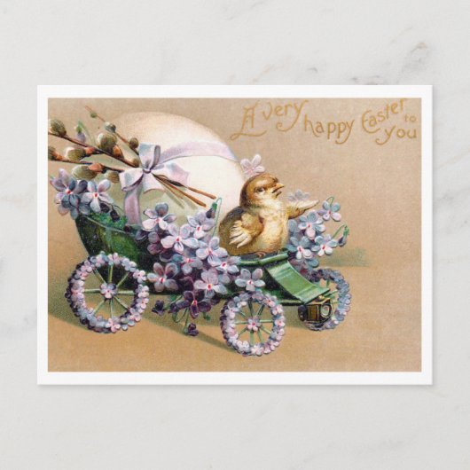 Postale Belle carte de Pâques vintage (Devant)