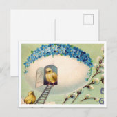 Postale Belle carte de Pâques vintage (Devant / Derrière)