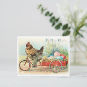 Postale Belle carte de Pâques vintage (Debout devant)