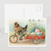 Postale Belle carte de Pâques vintage (Devant / Derrière)