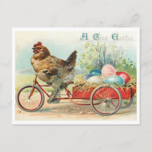 Postale Belle carte de Pâques vintage (Devant)