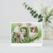 Postale Belle carte de Pâques vintage (Debout devant)
