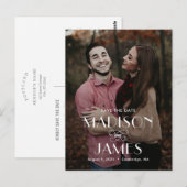 Postale Belle Union Moderne Enregistrer La Date Carte Post (Devant / Derrière)