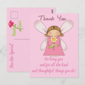 Postale BELLES EXPRESSIONS - Carte de remerciement (Devant / Derrière)