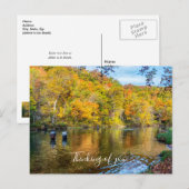 Postale Bennett Printemps Automne Pêche Pensée U Carte pos (Devant / Derrière)