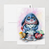 Postale Benny Blue - Carte de vœux de rétablissement (Devant / Derrière)