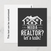 Postale Besoin d'un concessionnaire ? Parlons de la carte  (Devant / Derrière)