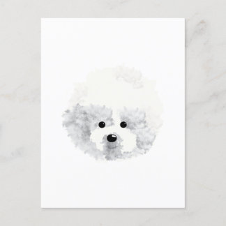 Postale Bichon Frise chien Carte de remerciements