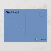 Postale Bicyclettes Tirage Sleigh Carte de voeux pliée (Dos)