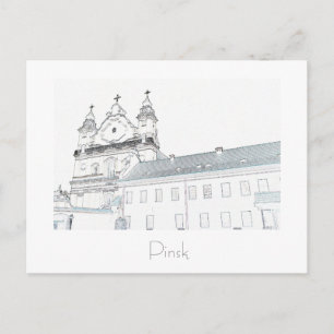 Postale Biélorussie Bélarus Pinsk Пінск Пинск Carte postal