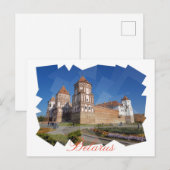 Postale Biélorussie Château de Mir Architecture Carte post (Devant / Derrière)