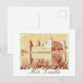 Postale Biélorussie Château de Mir Architecture Carte post (Devant / Derrière)
